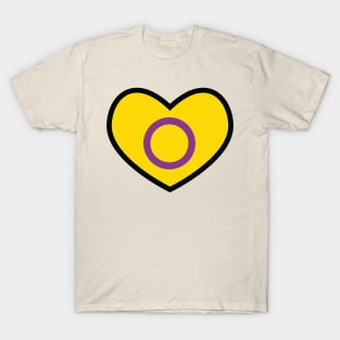 Intersex Flag Heart T-Shirt